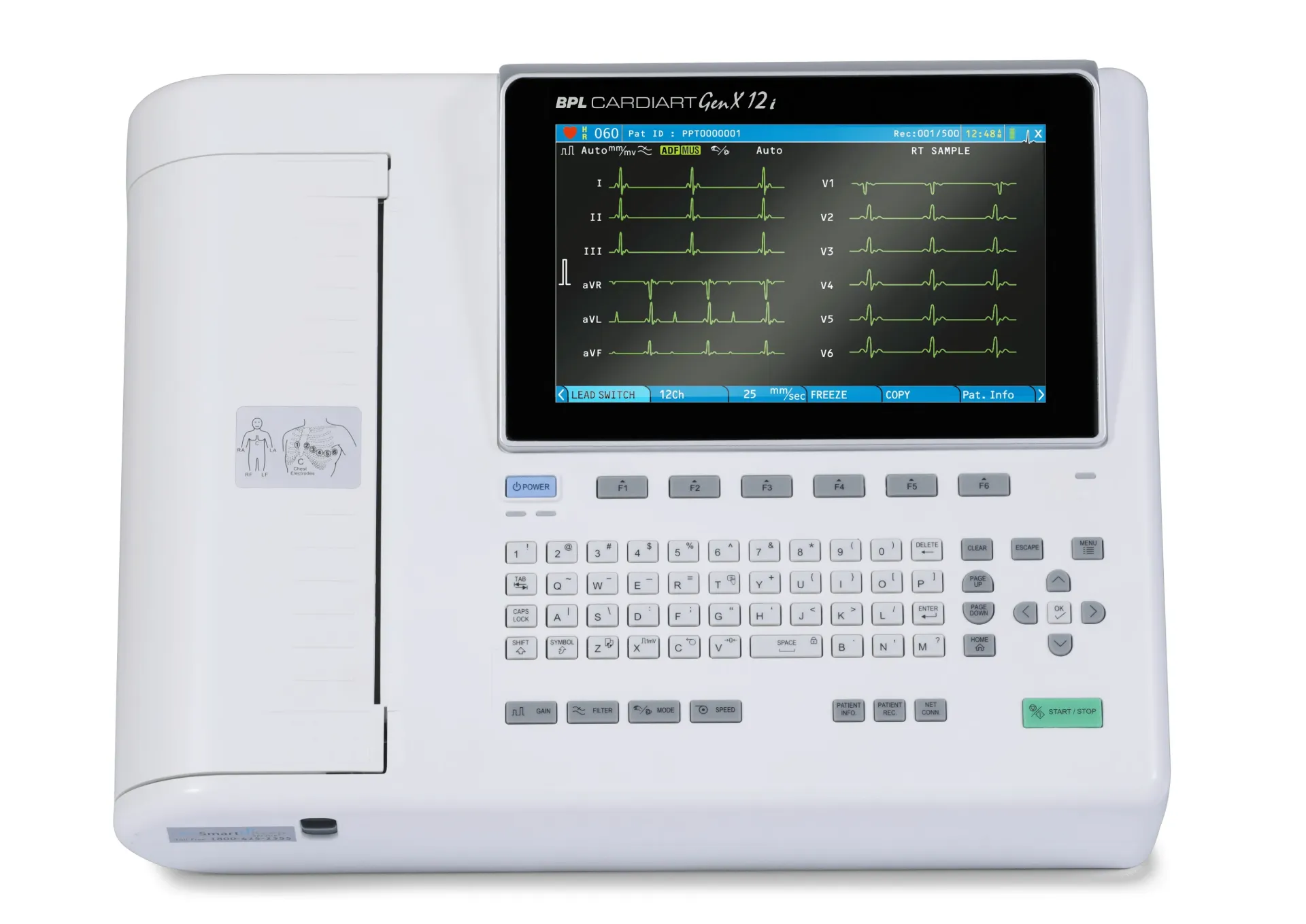 12 Channel ECG Machine for Accurate Cardiac Monitoring and Diagnosis