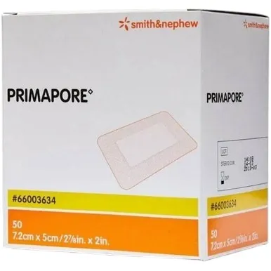 Primapore 6cm × 8.3 cm (Per Piece) Sterile Adhesive Wound Dressing -Smith & Nephew