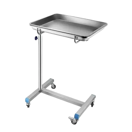 Mayo Trolley – Medium | Stainless Steel, Adjustable & Ideal for Surgical Instrument Handling