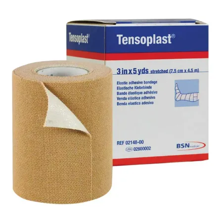 Tensoplast 3" × 5 Yards Elastic Adhesive Bandage – Strong Support & Secure Compression