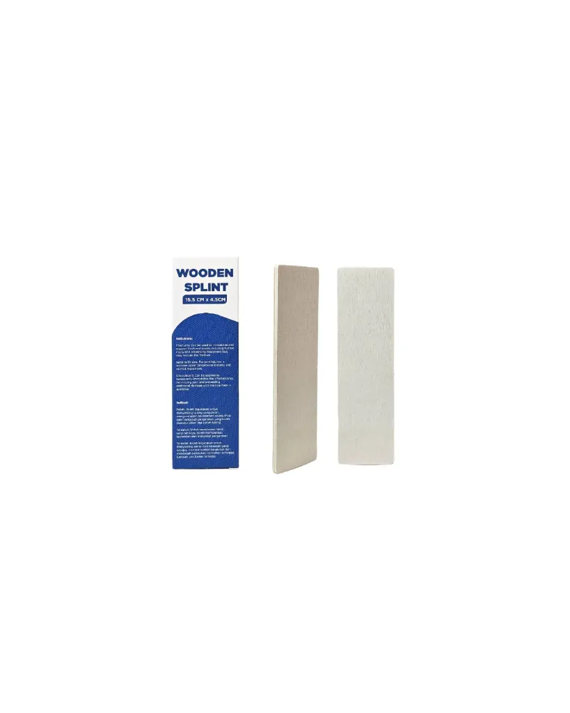 Wooden Splints – Durable, Rigid & Reliable Immobilization for Fractures and Soft-Tissue Injuries