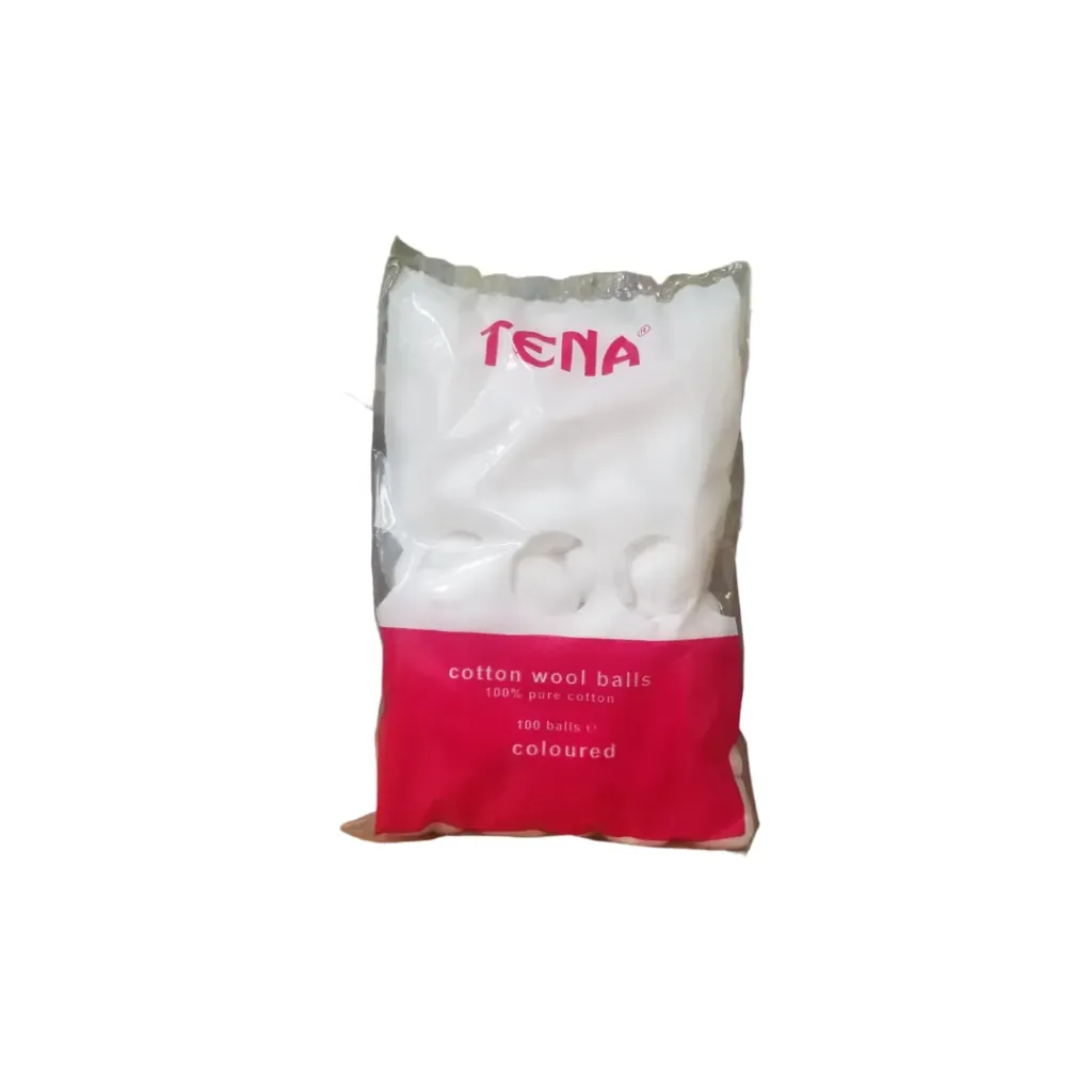 Tena Cotton Wool Balls (White) 100g – Soft, Hygienic & Highly Absorbent