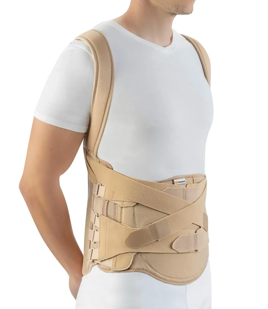 Thoracolumbar Corset XXL – Adjustable Thoracic & Lumbar Back Support Brace for Spinal Stability