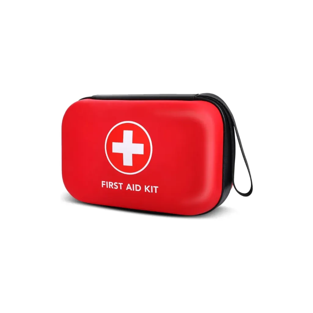Car First Aid Kit Red – Small | Compact Emergency Medical Kit for Vehicles