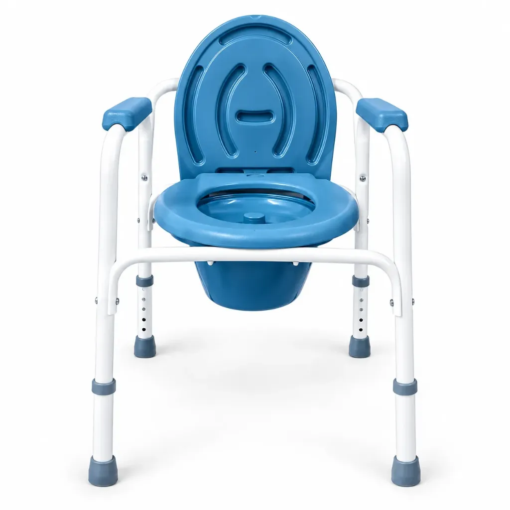 Commode Chair  Without Wheels– Safe, Convenient & Hygienic Toileting Support
