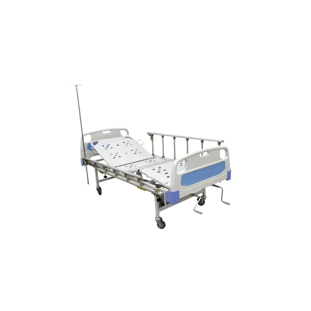 Double Crank Hospital Bed Without Mattress – Reliable Manual Positioning for Enhanced Patient Care