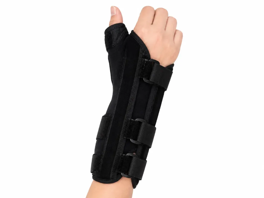 Foam Wrist Splint with Thumb Support – Left Hand | Sizes S to XXL | Orthopedic Wrist & Thumb Brace