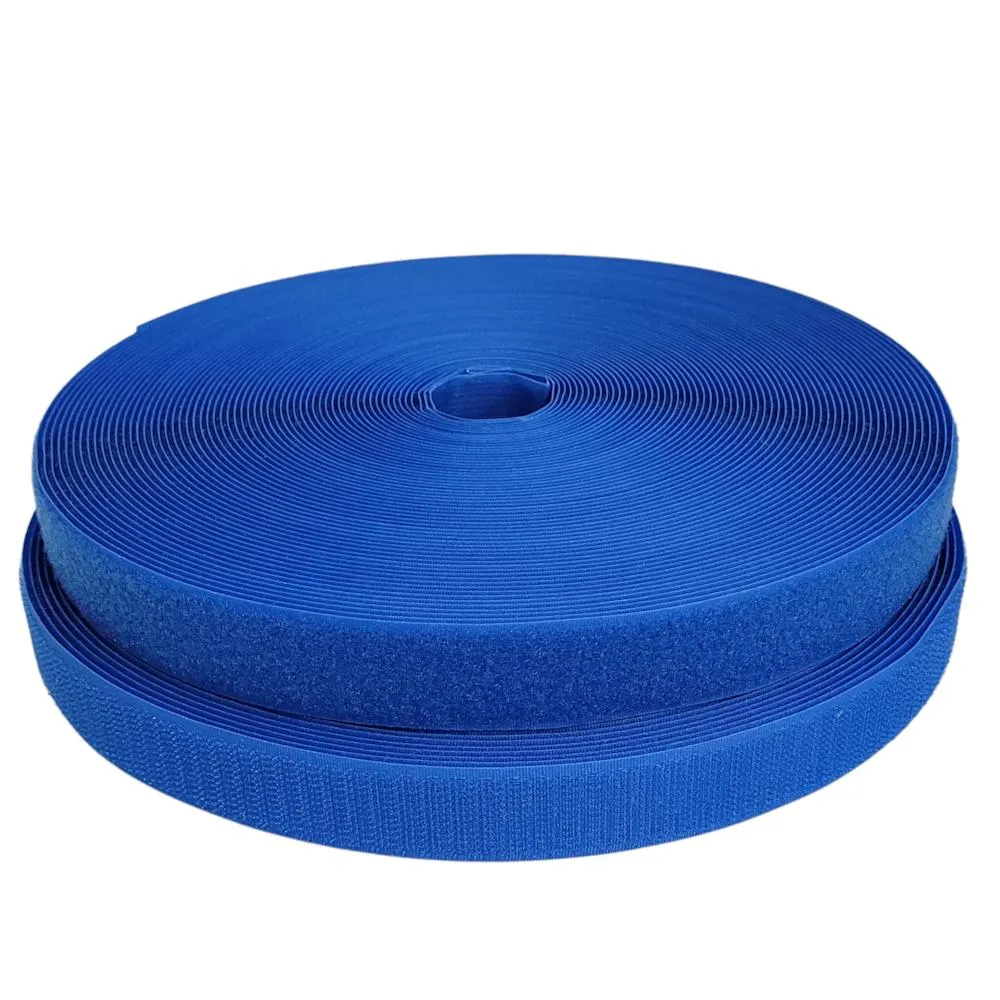 Bright Blue Velcro Hook and Loop Tape 25mm (2 Part) for Secure and Reusable Fastening