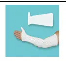 White Orthopedic Elbow–Wrist Splint – Fixation for Joint Injuries, Tendon/Nerve Damage & Post-Operative Support