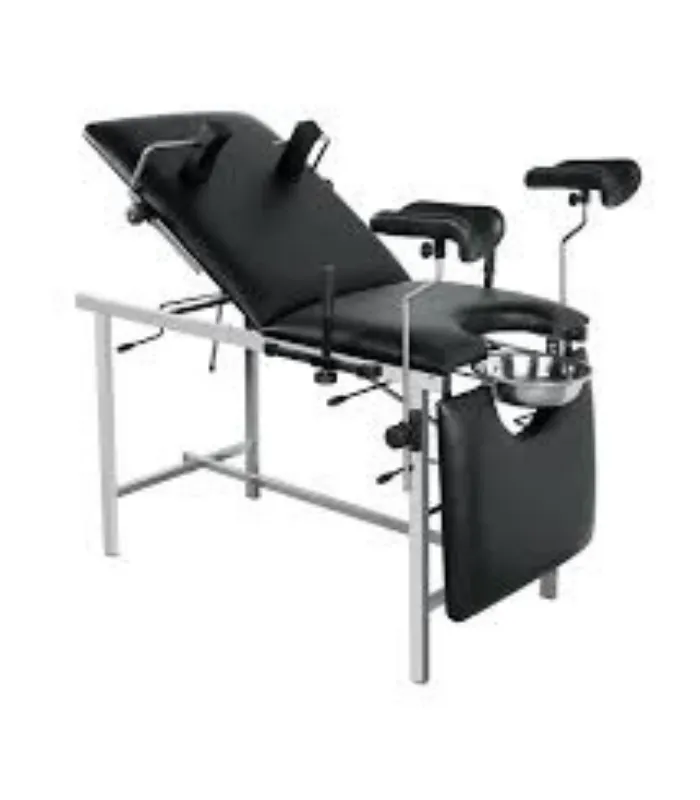 Delivery Bed – Stainless Steel (With Adjustable Headrest)