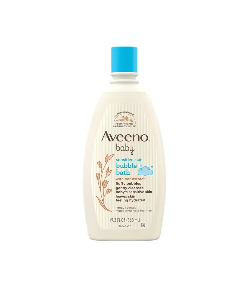 Aveeno Baby Bubble Bath With Oat Extract 568 ML USA -  5985                                                        Gentle, Tear-Free & Soothing Baby Bath Formula