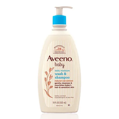 Aveeno Baby Daily Moisture Wash & Shampoo 532 ML 3905