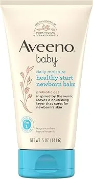Aveeno Baby Daily Moisture Lotion Healthy Start Newborn Balm 141G - 4284 USA                                                                                    Ultra-Gentle Hydration for Newborn Skin