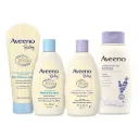 Aveeno Bath Time Solutions Baby & Me Gift Set (4 Items) USA- 1622                                          Gentle, Soothing & Complete Care for Baby and Parent