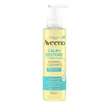 Aveeno Calm + Restore Redness Relief Foaming Cleanser 180ML USA - 2464                       Soothing, Gentle & pH-Balanced Cleanser for Sensitive, Redness-Prone Skin