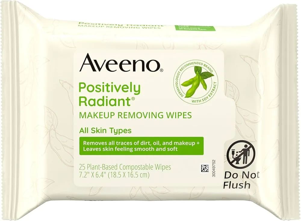 Aveeno Makeup Removing Wipes 25S                Gentle, Oat-Enriched Cleansing for Sensitive Skin