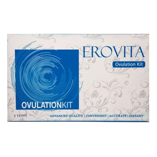  Erovita Ovulation Test Kit 5’s – Accurate LH Surge Detection for Fertility Tracking