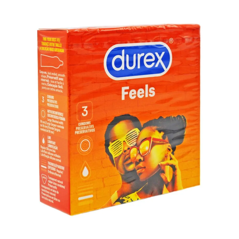 Durex Feels Condoms 3’s – Smooth, Comfortable, and Reliable Protection