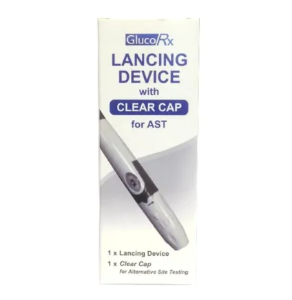 Glucorx Lancing Device with Clear Cap – 1’s