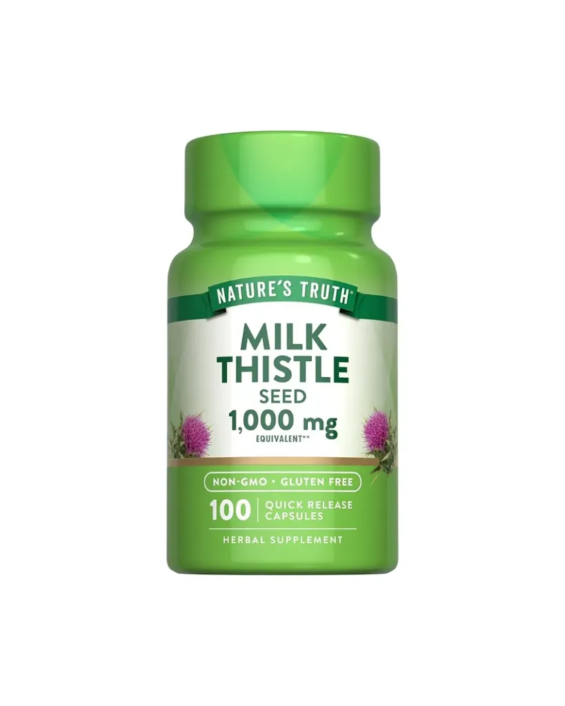 Nature’s Truth Milk Thistle 1000mg Capsules 100s — Herbal Liver Support for Daily Wellness