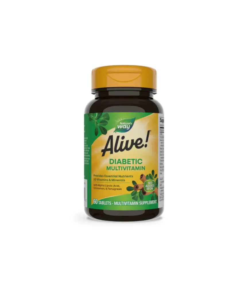 Nature’s Way Alive Diabetic Multivitamin Tablets 60’s – Daily Nutritional Support for People with Diabetes
