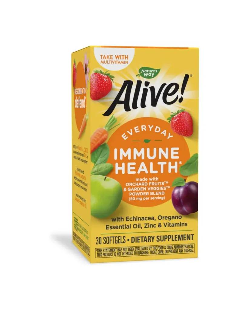 Natures Way Alive Immune Health Softgels 30s – Powerful Daily Immune Support