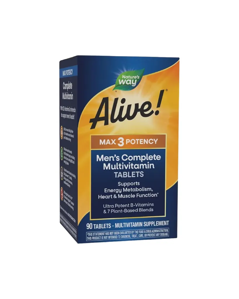 Natures Way Alive Max3 Potency Mens Multivitamin Tablets 90's