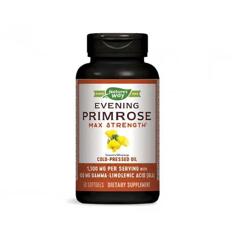 Nature’s Way Evening Primrose Oil 1300mg Softgels 60’s.