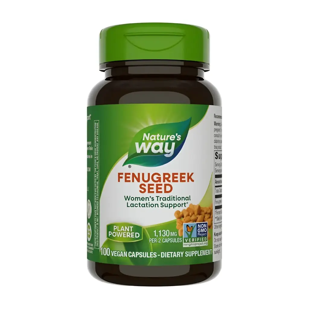  Nature’s Way Fenugreek Seeds Vegan Capsules 100’s – Natural Support for Digestion, Lactation & Wellness