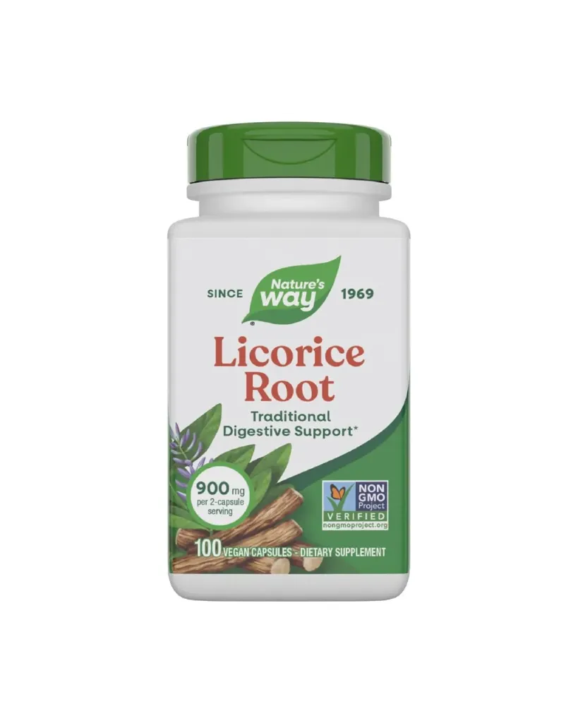 Natures Way Licorice Root 900mg Capsules 100s – Natural Digestive & Immune Support
