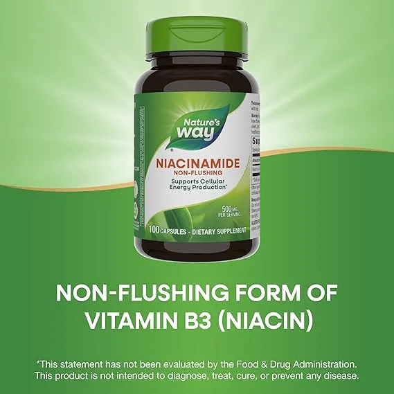 Nature’s Way Niacin (Vitamin B3) 100mg Capsules 100s