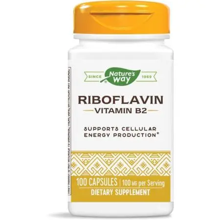 Nature’s Way Riboflavin Vitamin B2 100mg Capsules 100s – High-Potency Energy & Wellness Support