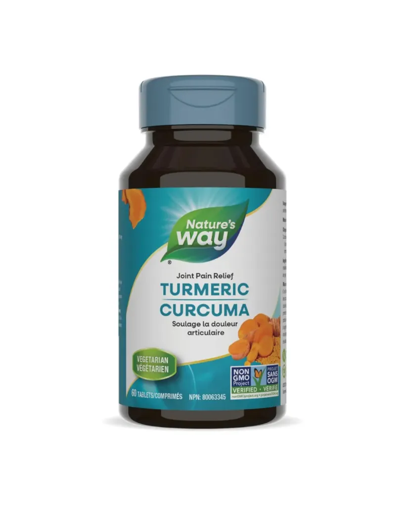 Nature’s Way Turmeric 500mg Tablets 60s – Natural Antioxidant & Joint Support