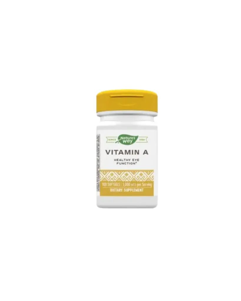 Nature’s Way Vitamin A 3000mg Softgels 100’s – Essential Eye, Immune & Skin Support