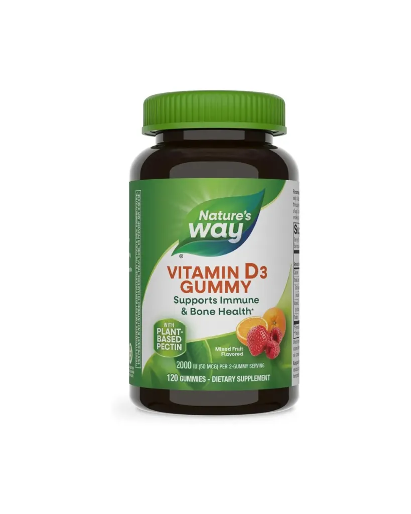 Nature’s Way Vitamin D3 2000IU Gummies 120’s – Bone, Immune & Mood Support