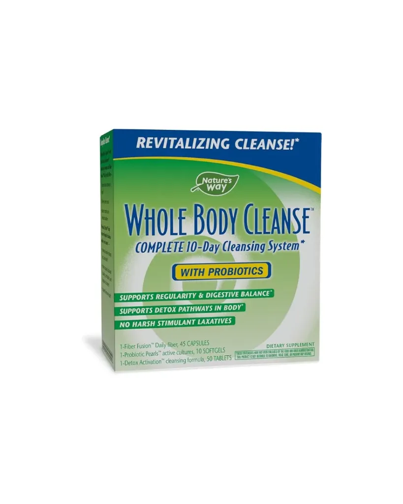 Natures Way Whole Body Cleanse with Probiotics – Complete Detox & Digestive Wellness Support