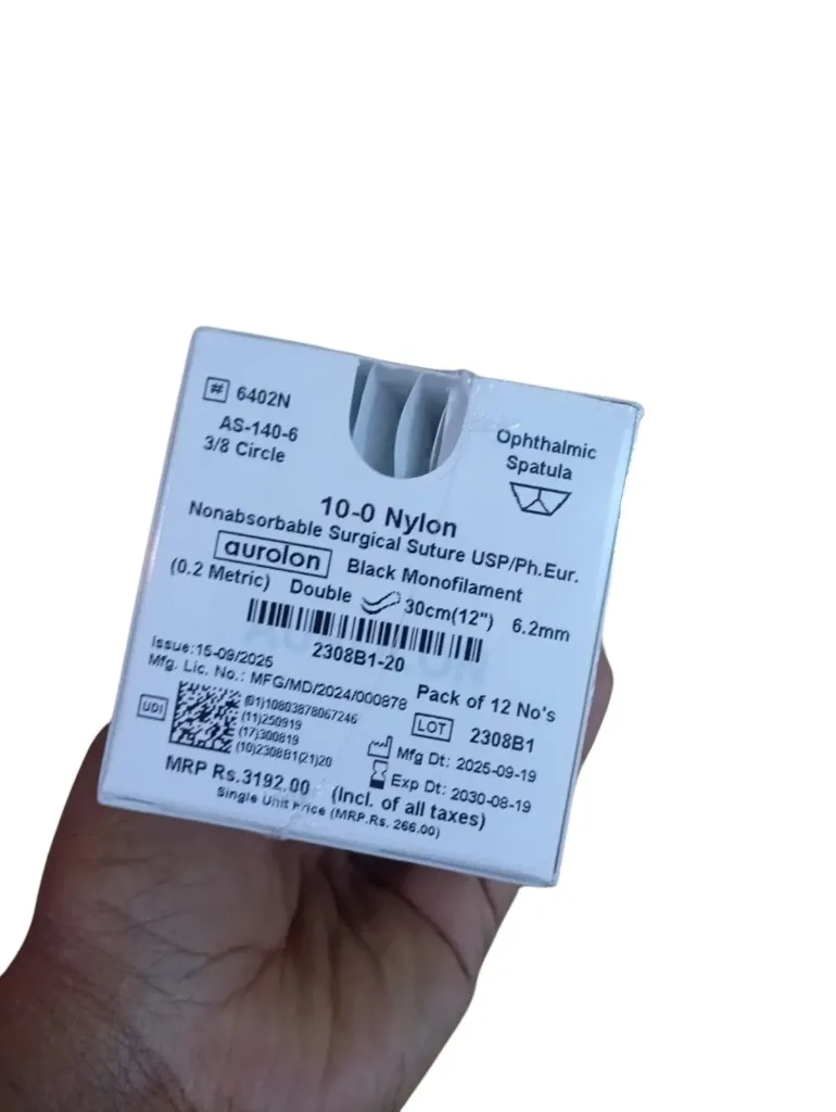 Nylon Suture 10RB - For Precision Soft Tissue Closure and Surgical Wound Repair