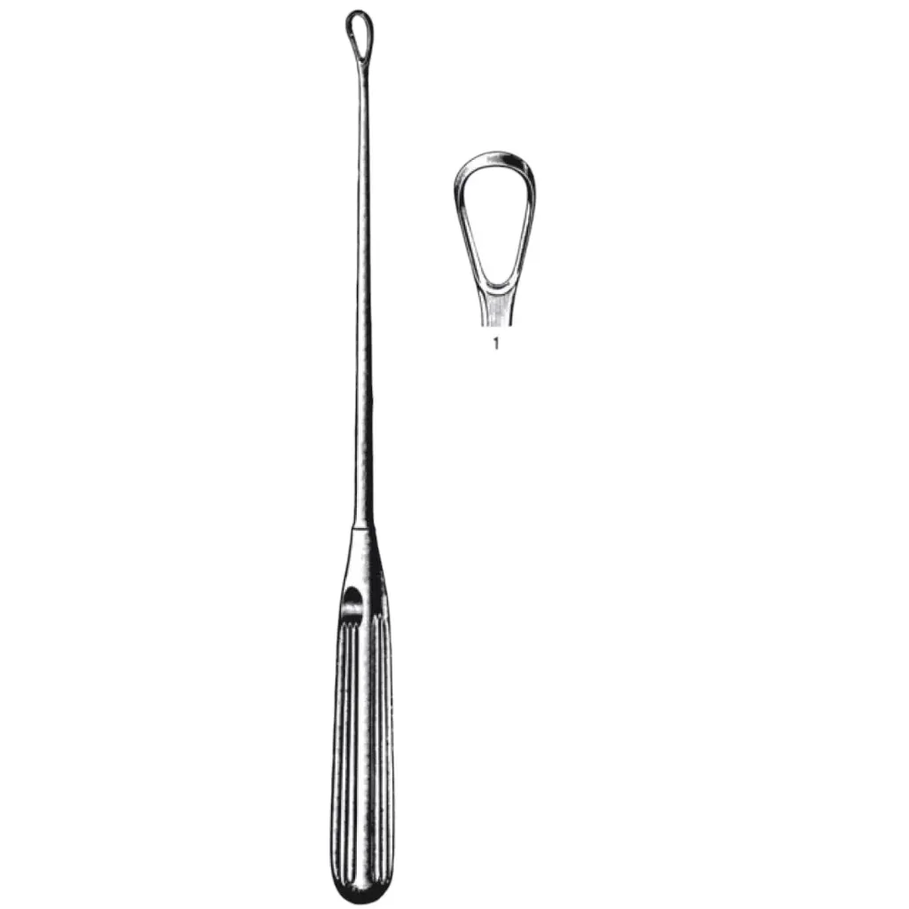 Volkmann Uterine Curette Single-Sided – Surgical Curette for Gynaecological & Uterine Procedures