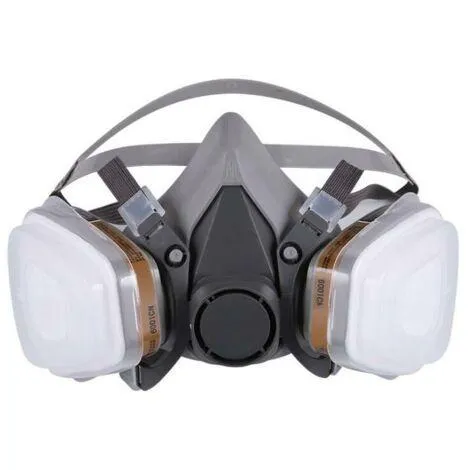 Double Filter Gas Mask – Dual Cartridge Reusable Respirator for Respiratory Protection
