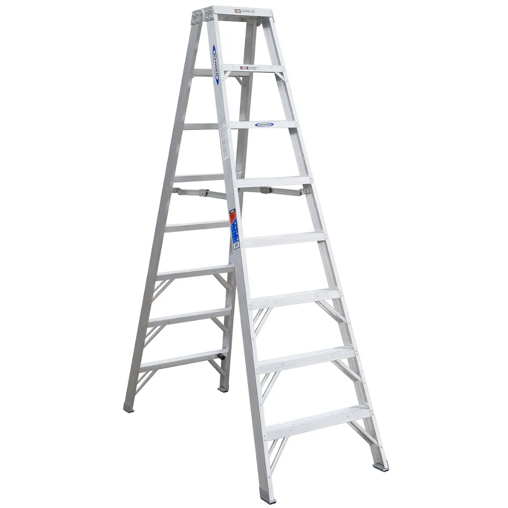 Aluminium Step Ladder Double Side 2*8 Steps Height 230cm