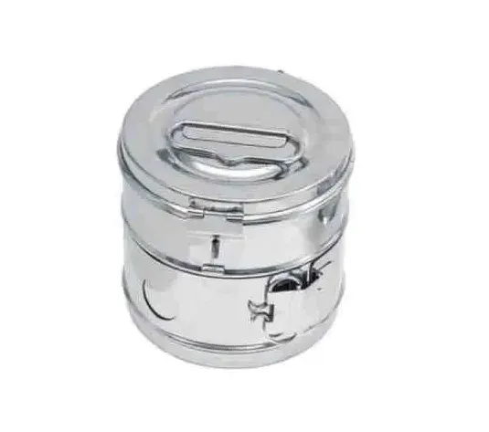 Dressing Drum /Sterilization Drum/Gauze Drum 26 × 19 cm | Stainless Steel | Autoclavable Surgical Sterilization Drum