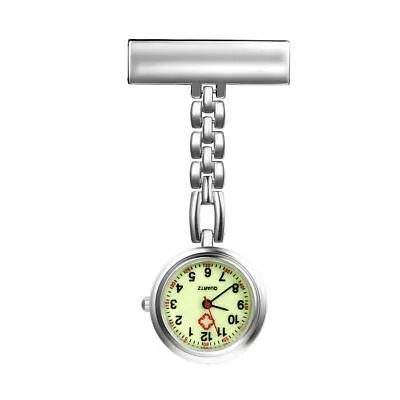 Metallic Nurse Watch – Clip-On Medical Fob Watch for Nurses & Healthcare Professionals