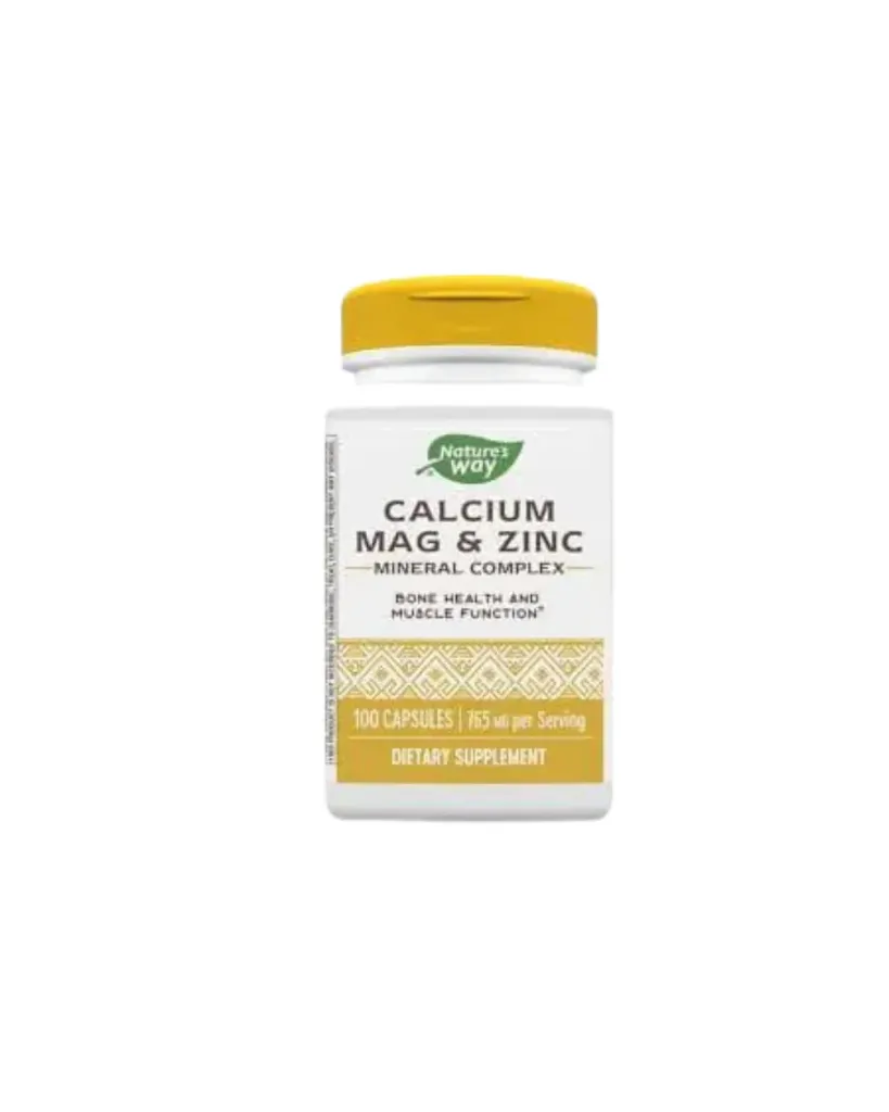 Natures Way Calcium, Magnesium & Zinc Capsules 100s – Comprehensive Bone, Muscle & Immune Support