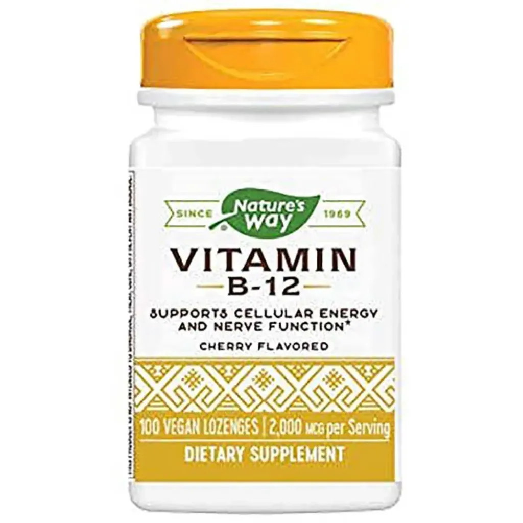 Nature’s Way Vitamin B12 2000mcg Lozenges 100’s — High-Potency Energy & Nervous System Support
