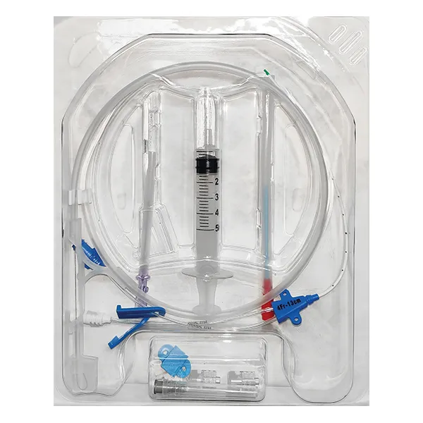 CVC 5fr 13cm Double Lumen with dressing Paed