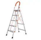 Aluminum Household Step Ladder 5 Step With 14Cm Width Steps Extension 