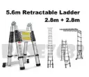 Aluminium Telescopic Ladder  With Hinges 