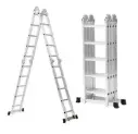 Aluminum Multipurpose Ladder With Small Hinges 
