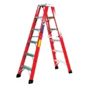 Fiberglass Double Side Step Ladder  Steps