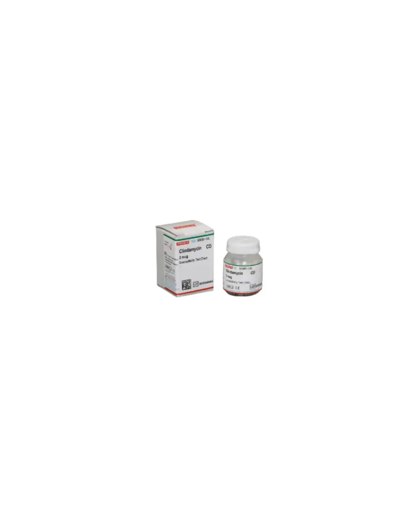 Clindamycin Sensitivity Discs 2 µg – 50’s | Standardized Lincosamide Antibiotic Susceptibility Testing Discs